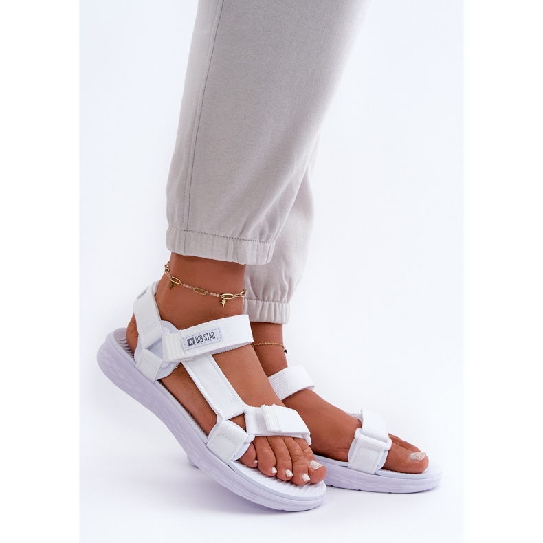 Sandali da donna Big Star White FF274A603 bianco 2