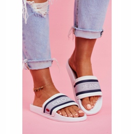 Pantofole Donna Cross Jeans Bianco FF2R4158C 1