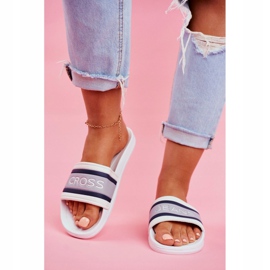 Pantofole Donna Cross Jeans Bianco FF2R4158C 2