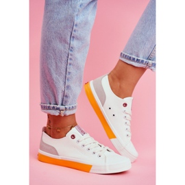 Sneakers Donna Cross Jeans Bianco Arancio FF2R4043C arancia 2