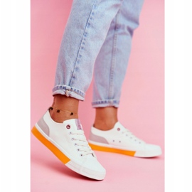 Sneakers Donna Cross Jeans Bianco Arancio FF2R4043C arancia 1