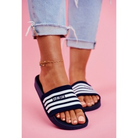 Pantofole da donna Big Star Navy Blue FF274A356 2
