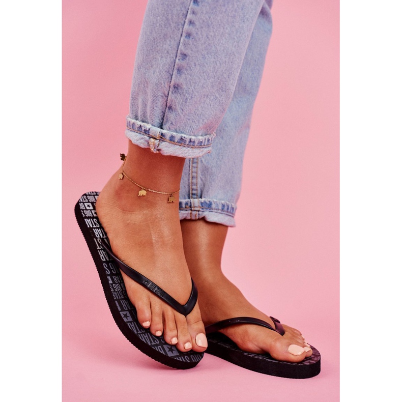Pantofole da donna Infradito Big Star Black FF274A303 nero 1