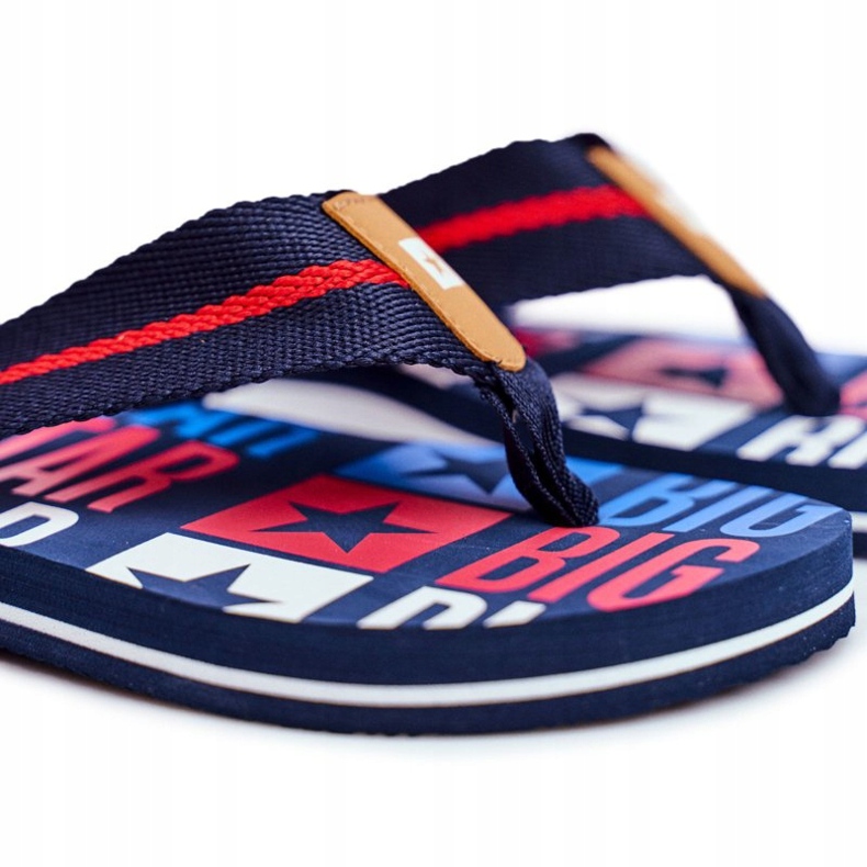 Pantofole da uomo Infradito Big Star Navy Blue FF274A484 1