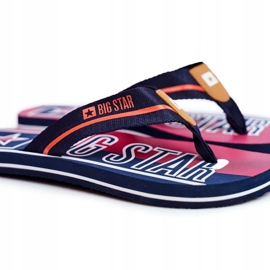 Pantofole da uomo Infradito Big Star Navy Blue FF274A471 1