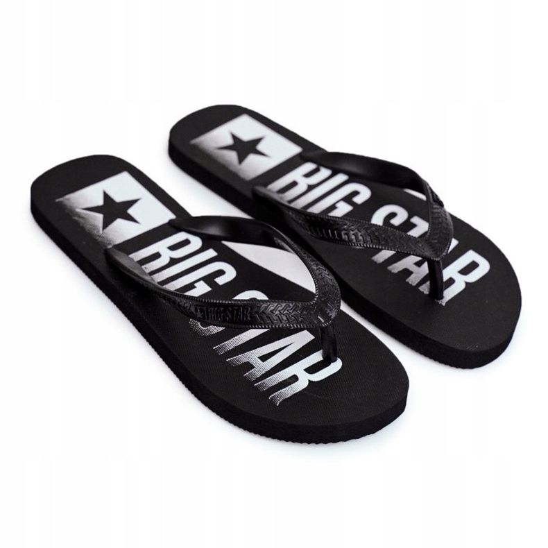 Pantofole da uomo Infradito Big Star Black FF274A470 nero 2