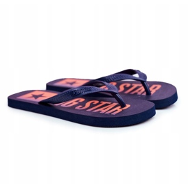 Pantofole da uomo Infradito Big Star Navy Blue FF274A468 1