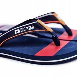 Pantofole da uomo Infradito Big Star Navy Blue FF274A459 blu navy 1