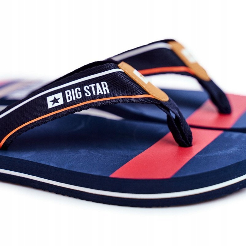 Pantofole da uomo Infradito Big Star Navy Blue FF274A459 blu navy 1