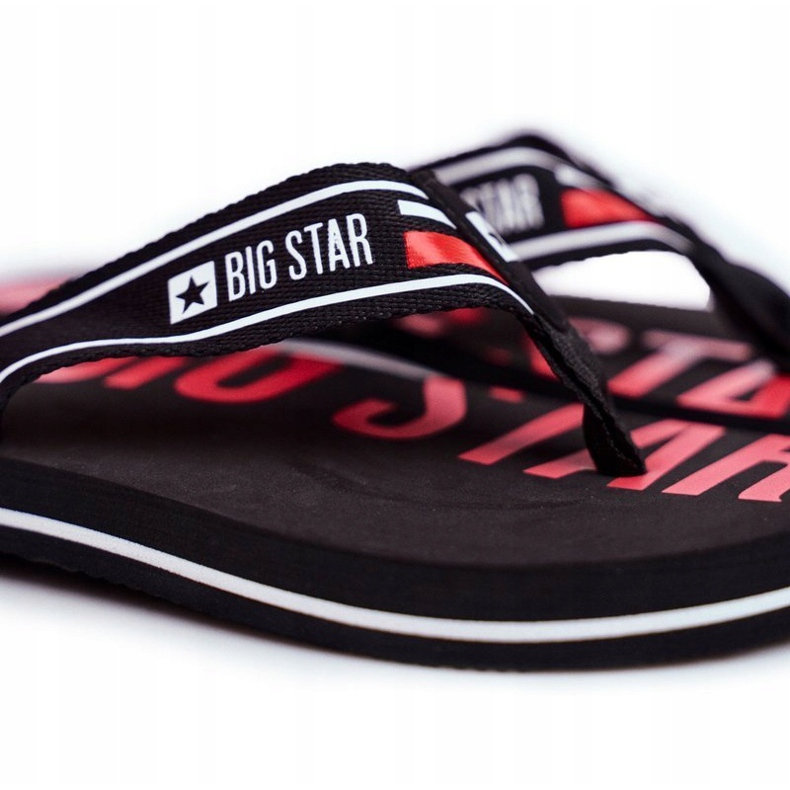 Pantofole da uomo Infradito Big Star Black FF274A450 nero 1