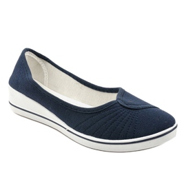 Sneakers blu navy Sneakers con zeppa HC-03 1