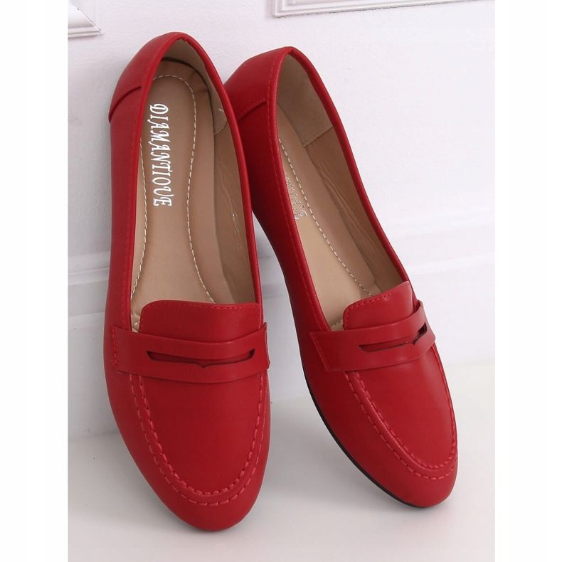 Mocassini da donna rossi 98-29 Rosso 1