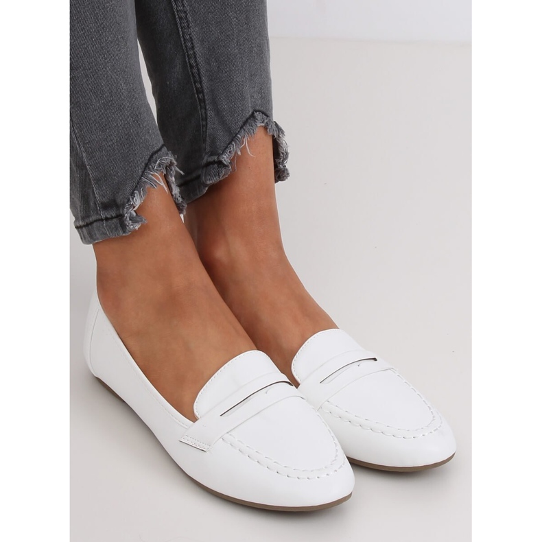 Mocassini da donna bianchi 98-29 Bianco bianca 2
