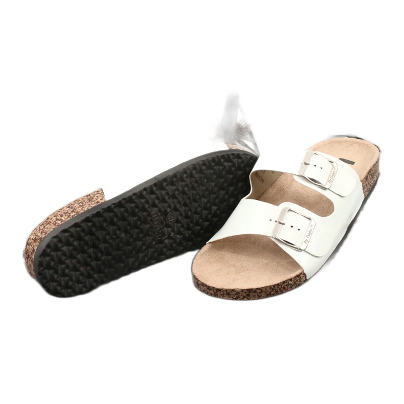 Ciabatte anatomiche bianche laccate Lee Cooper 1043-5 bianca 2