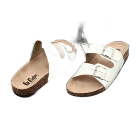 Ciabatte anatomiche bianche laccate Lee Cooper 1043-5 bianca 1
