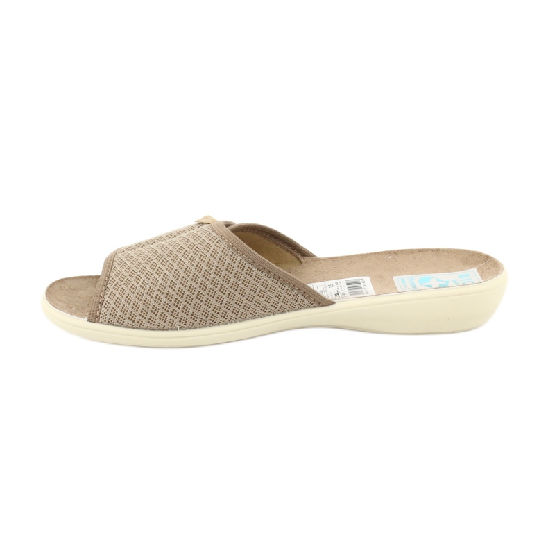 Adanex Pantofole beige con alette in velcro 24840 1