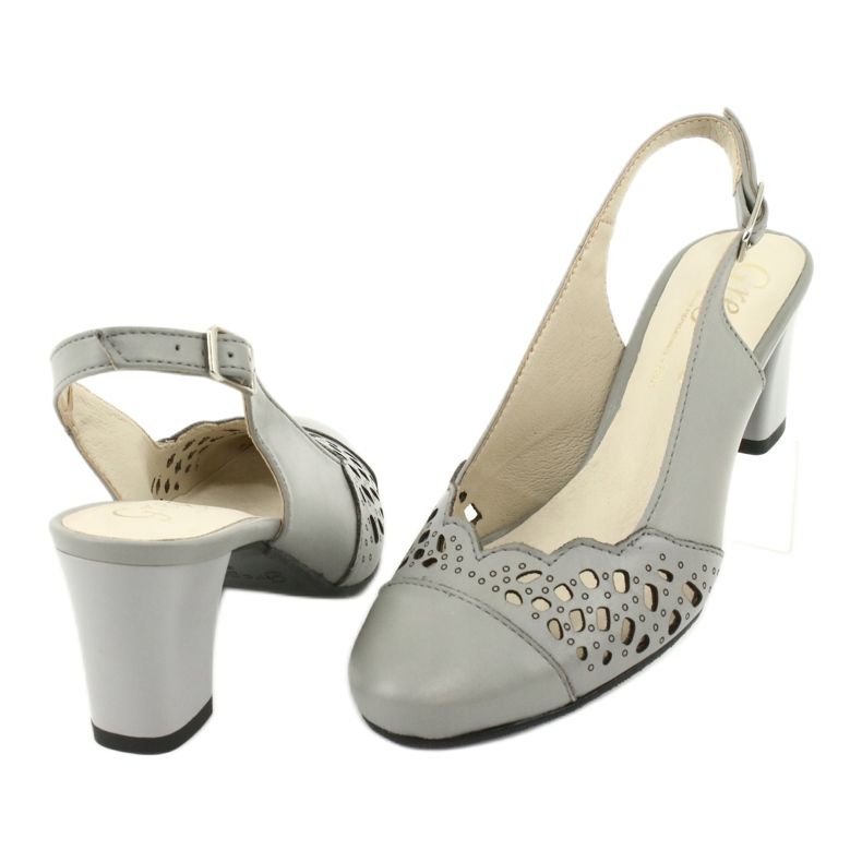 Sandali traforati da donna Gregors 771 grigio 3