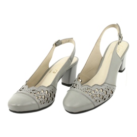 Sandali traforati da donna Gregors 771 grigio 2