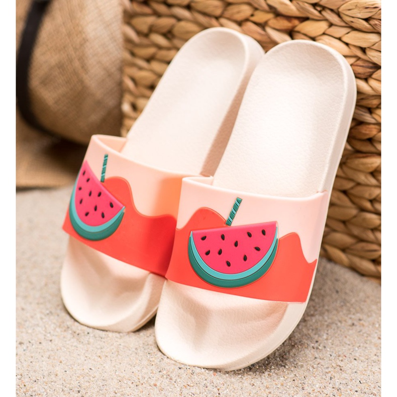 SHELOVET Pantofole In Gomma Con Anguria rosa 1