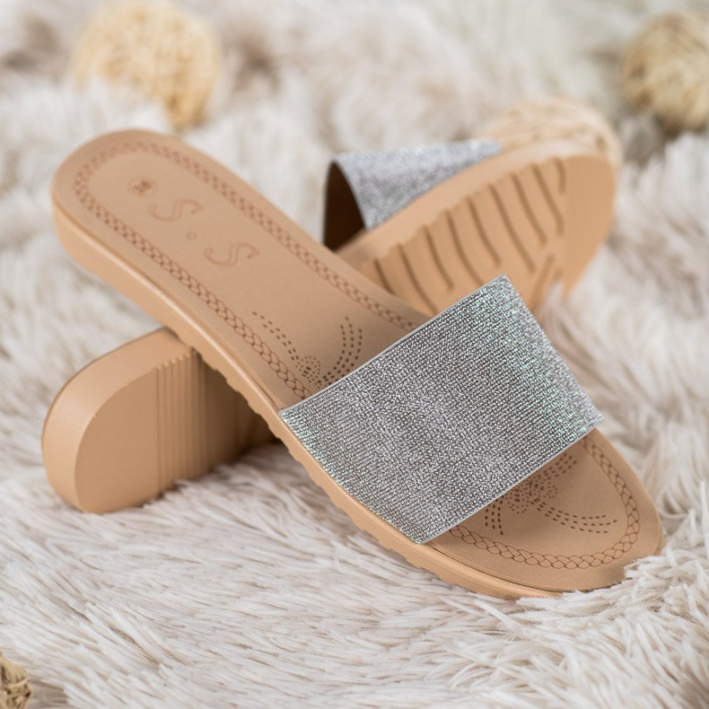 Small Swan Pantofole Con Glitter multicolore grigio 2