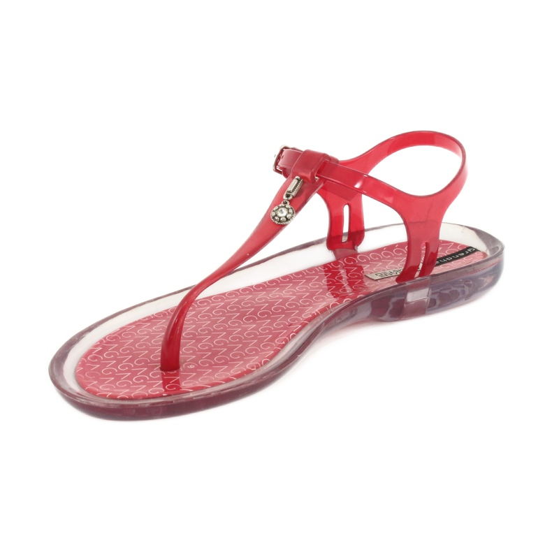 Infradito Grendha Clear / rosso incolore 1