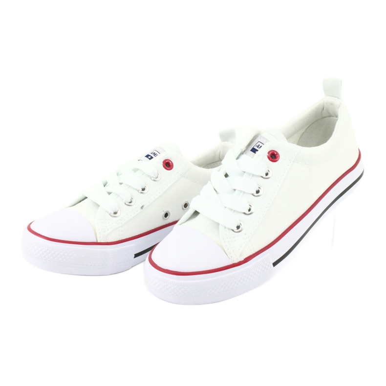 American Club American White Classic LH25 Sneaker legate bianco bianco 4