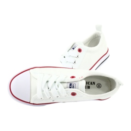 American Club American White Classic LH25 Sneaker legate bianca bianca 6