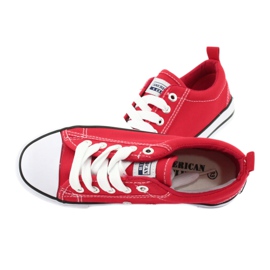American Club Sneakers rosse americane LH23 allacciate ['rosso'] rosso 6