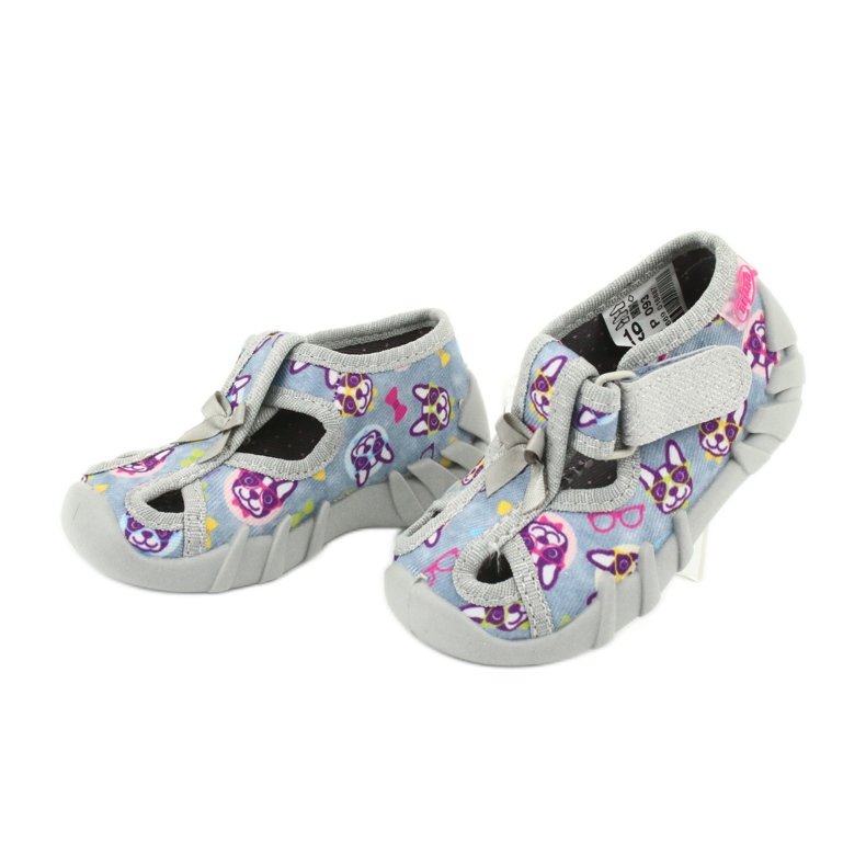 Scarpe per bambini Befado 190P093 grigio multicolore 4