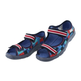 Scarpe per bambini Befado 969X153 rosso blu navy blu 3