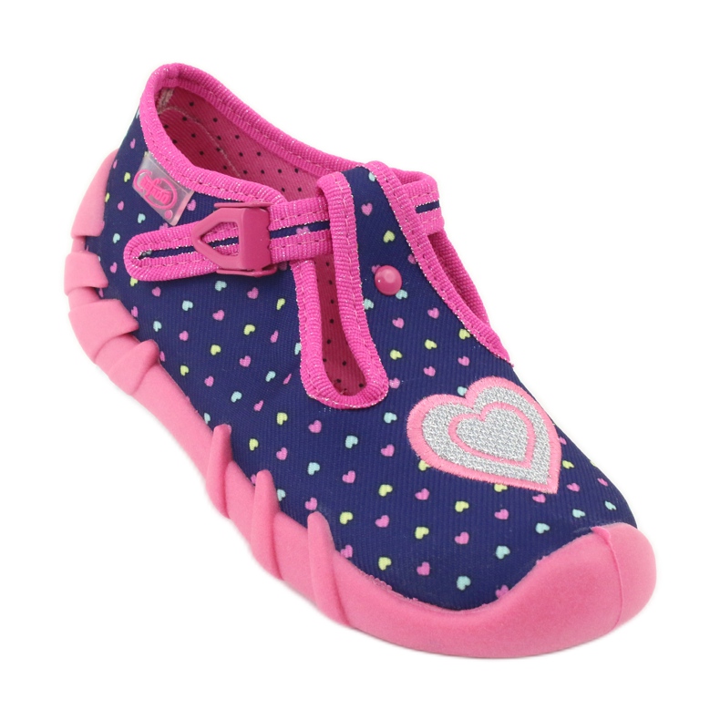 Scarpe per bambini Befado 110P362 blu navy rosa 2