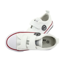 American Club Sneakers bianche con velcro American LH41 bianco 4