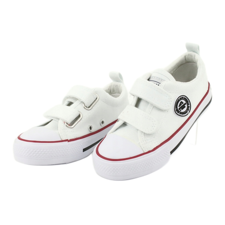 American Club Sneakers bianche con velcro American LH41 bianca 2