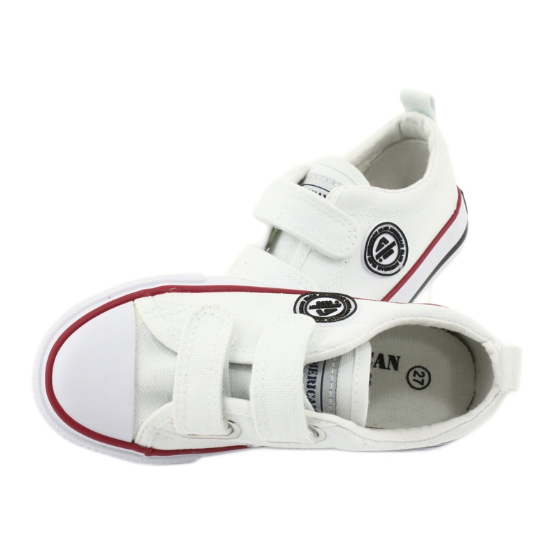 American Club Sneakers bianche con velcro American LH41 bianca 5