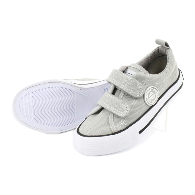 American Club Sneakers con velcro American LH39 grigie grigio 3