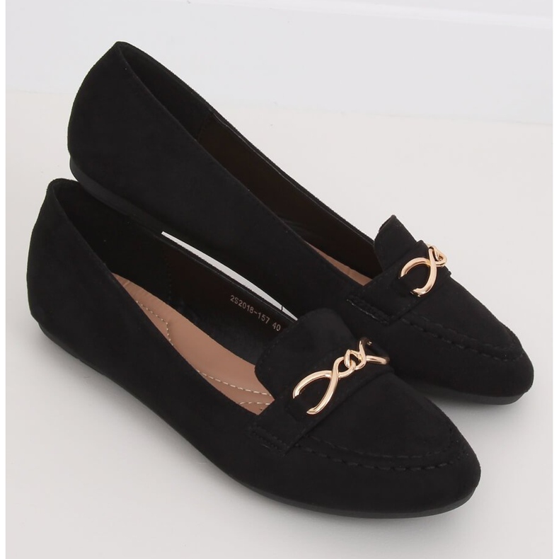 Mocassini neri da donna 2S2018-157 Black nero 2