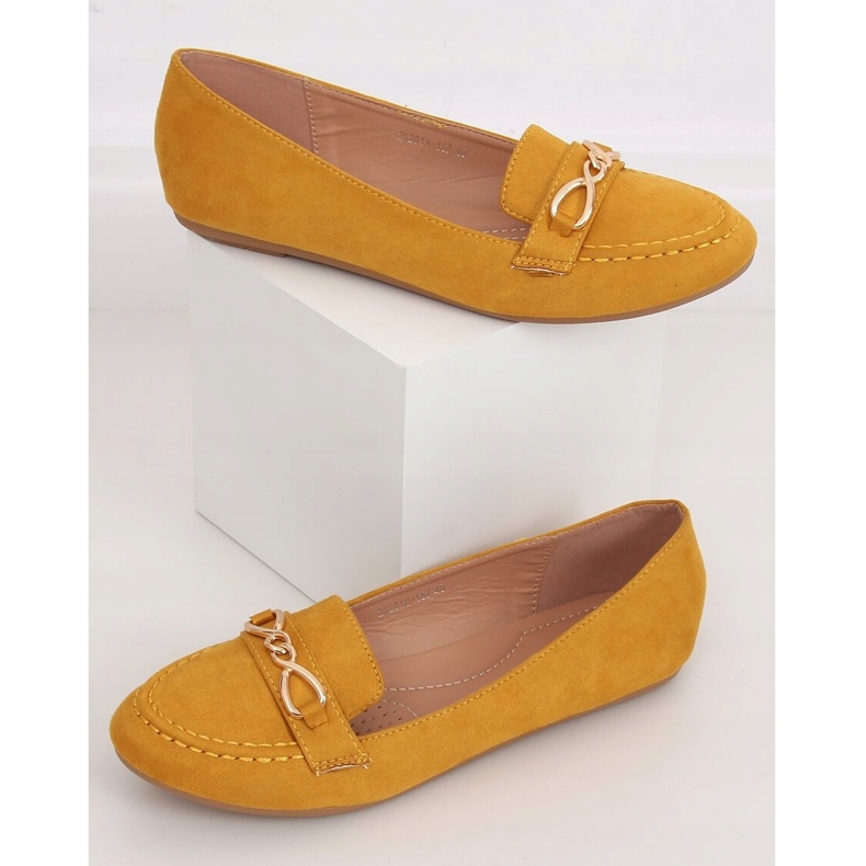 Mocassini da donna miele 2S2018-157 Giallo 1