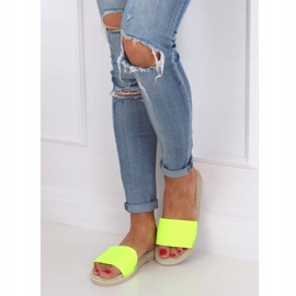 Pantofole da donna neon 35-185 Verde 1