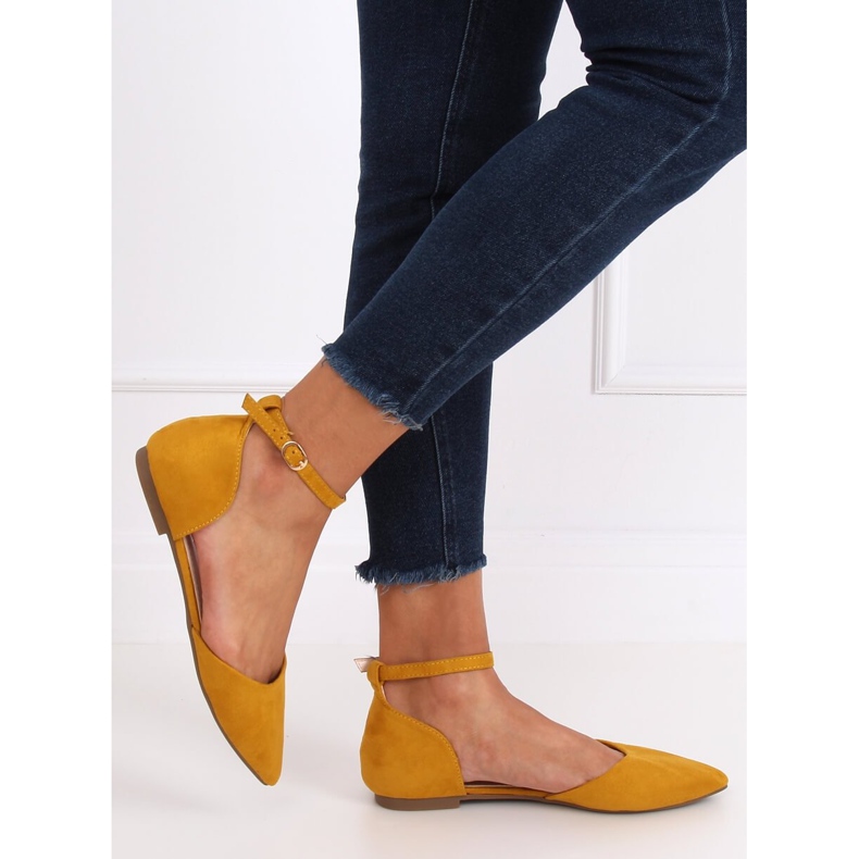 HD-100 Ballerine gialle taglio miele giallo 1