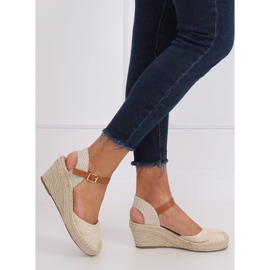 Espadrillas su zeppa beige S-819 Beige 2