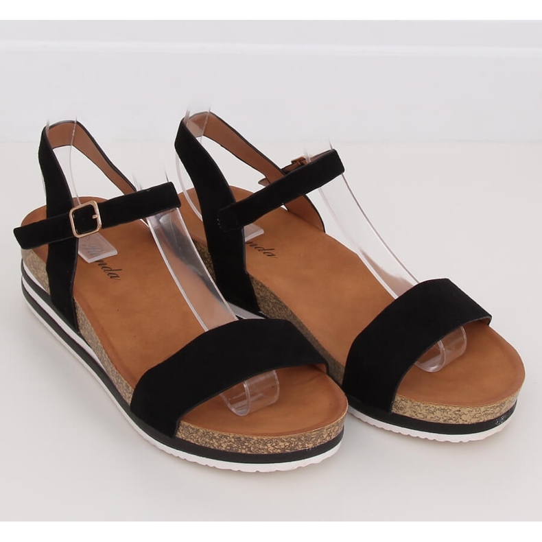 Sandali neri da donna RD054 Black nero 1