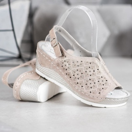 Filippo Sandali In Pelle Con Glitter marrone giallo 2