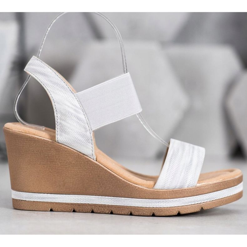 Sea Elves Sandali con zeppa alla moda grigio 2