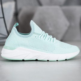 Lemax Sneakers in tessuto sulla piattaforma verde 2