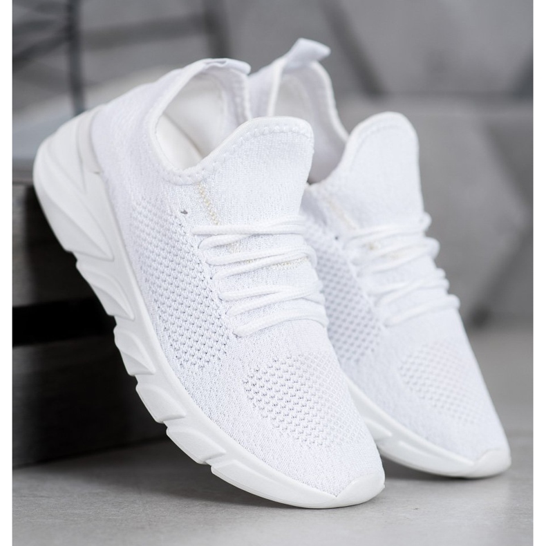 Lemax Sneakers in tessuto sulla piattaforma bianca 1