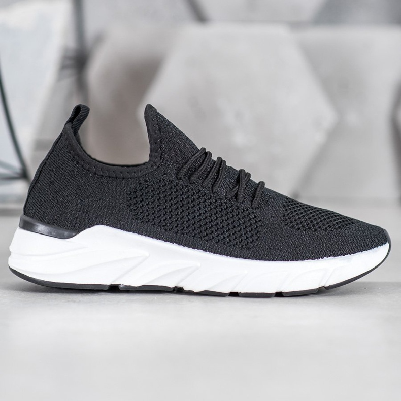 Lemax Sneakers in tessuto sulla piattaforma nero 1