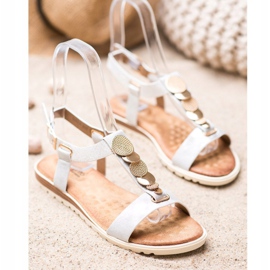 Evento Sandali bianchi con ornamenti bianca 1