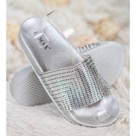 Lemax Pantofole Argento Con Cubic Zirconia grigio 1