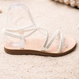 Sea Elves Eleganti sandali slip-on bianca 1
