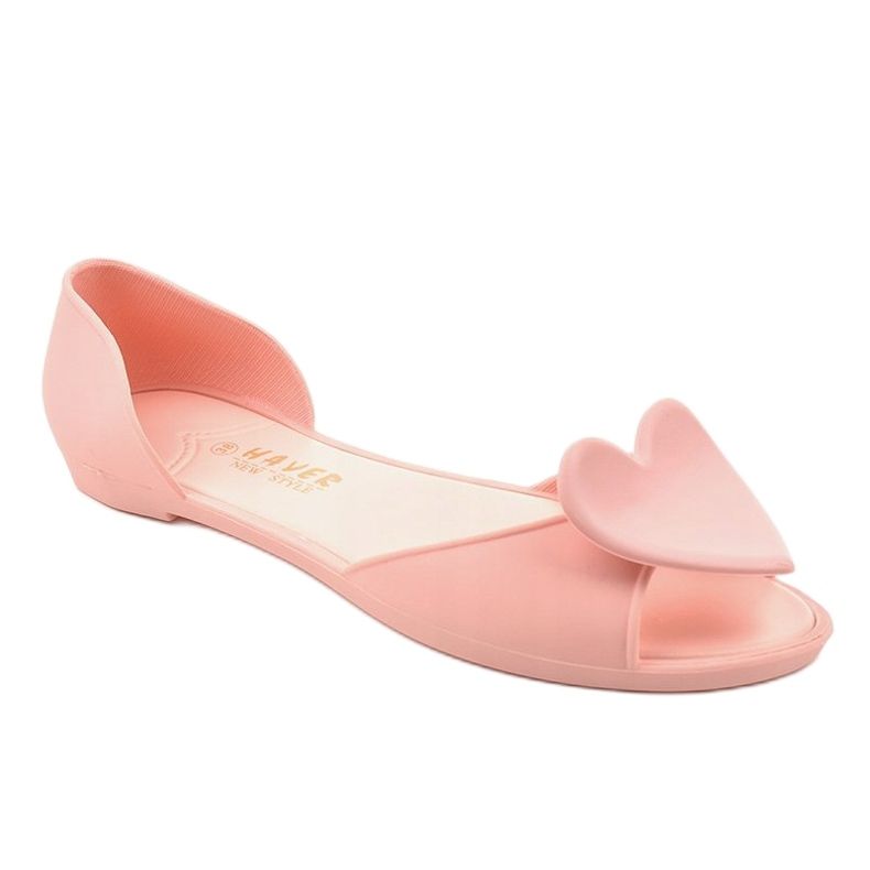 Ballerine in gomma rosa melissa con cuore KM121-22 1